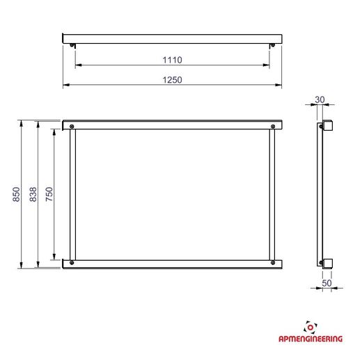 Nosný rám NRM1100-1250x850-1000