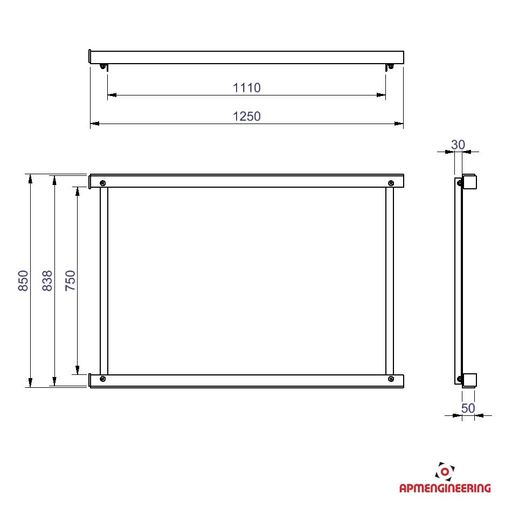 Nosný rám NRM1100-1250x850-1000