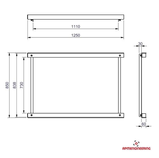 Nosný rám NRM1100-1250x850-1500