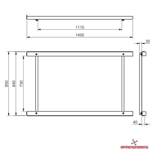 Nosný rám NRM1100-1400x850-300