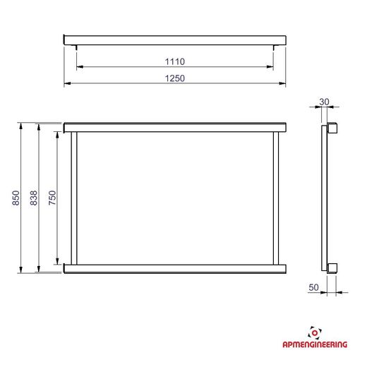 Nosný rám NRS1100-1250x850-1000