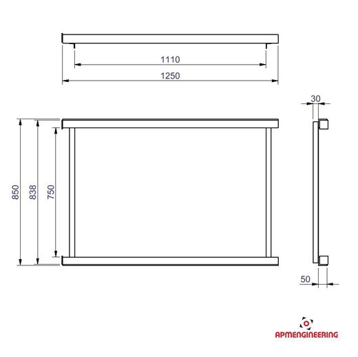 Nosný rám NRS1100-1250x850-1000