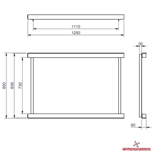 Nosný rám NRS1100-1250x850-1500