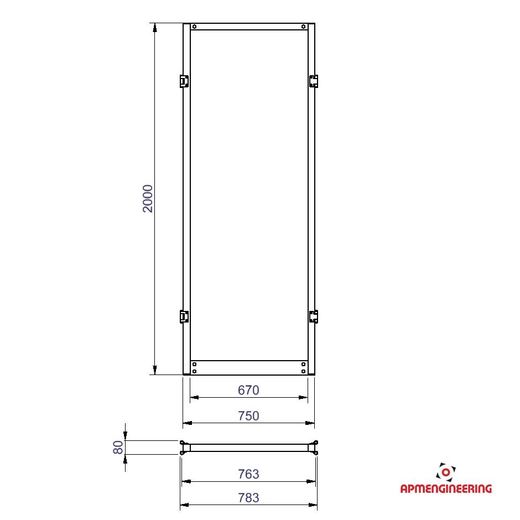 STKLČP-0.75x2 Stěna STKLČP-0.75x2