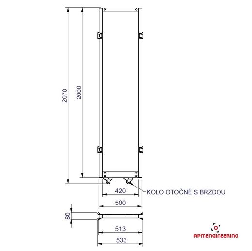 STKLČP-K0.5x2 Stěna STKLČP-K0.5x2