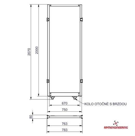 STKLČP-K0.75x2 Stěna STKLČP-K0.75x2