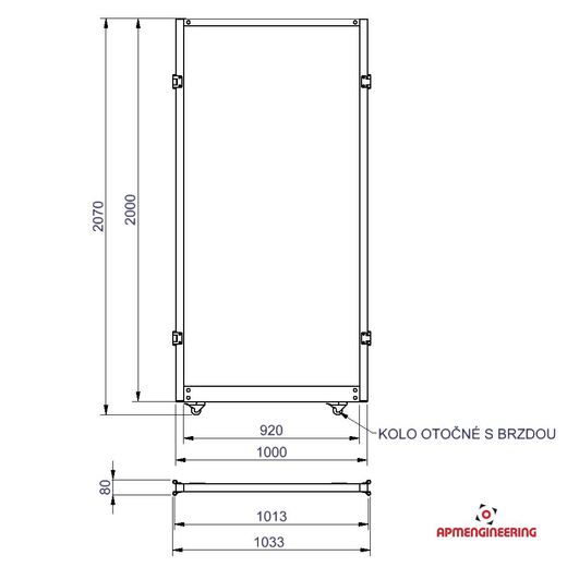 STKLČP-K1x2 Stěna STKLČP-K1x2