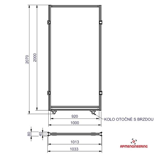 STKLPR-K1x2 Stěna STKLPR-K1x2