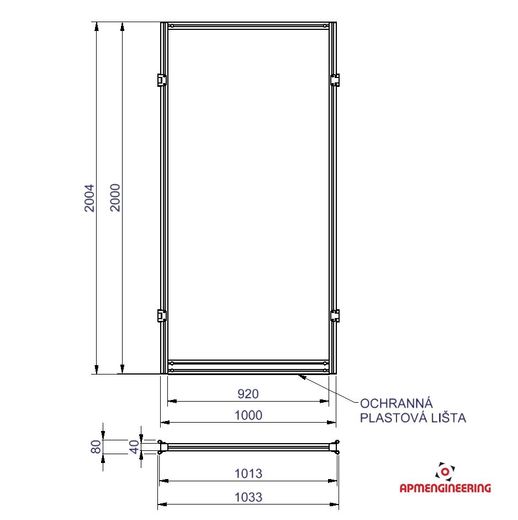 STKLPR-P1x2 Stěna STKLPR-P1x2